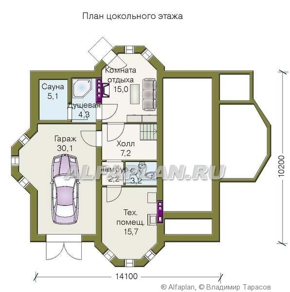 Проекты домов и коттеджей с сауной чертежи и