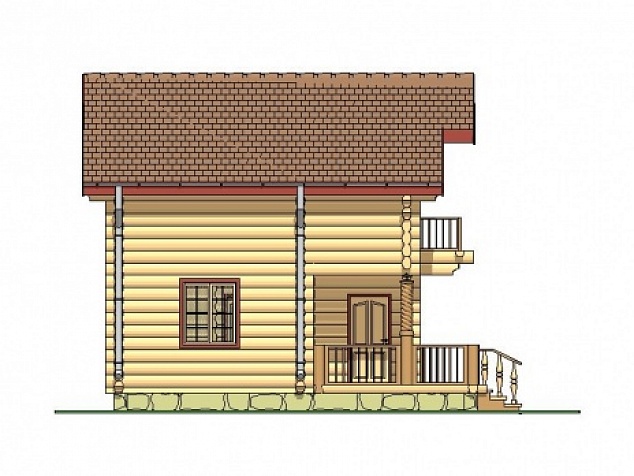 Деревянный дом (проект Д2)