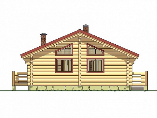 Деревянный дом (проект Д12)