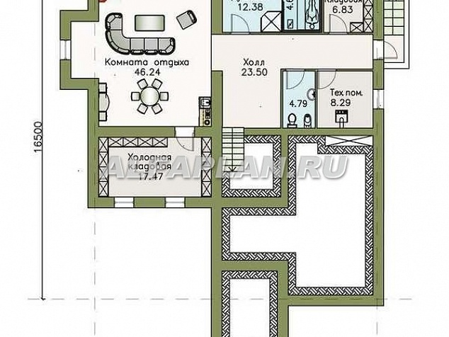 План цокольного этажа