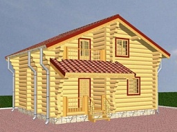 Деревянный дом (проект Д4)