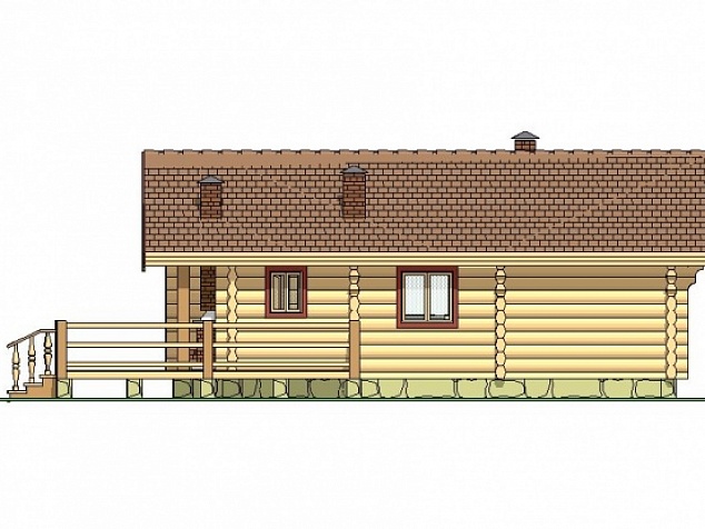 Деревянный дом (проект Д12)
