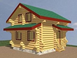 Деревянный дом (проект Д14)
